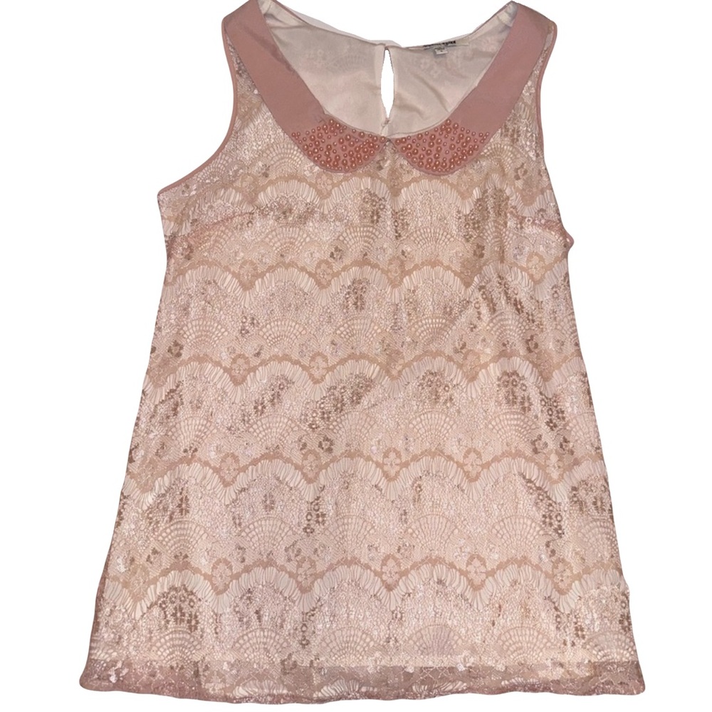 Daniel Rainn Pink Lace Blouse